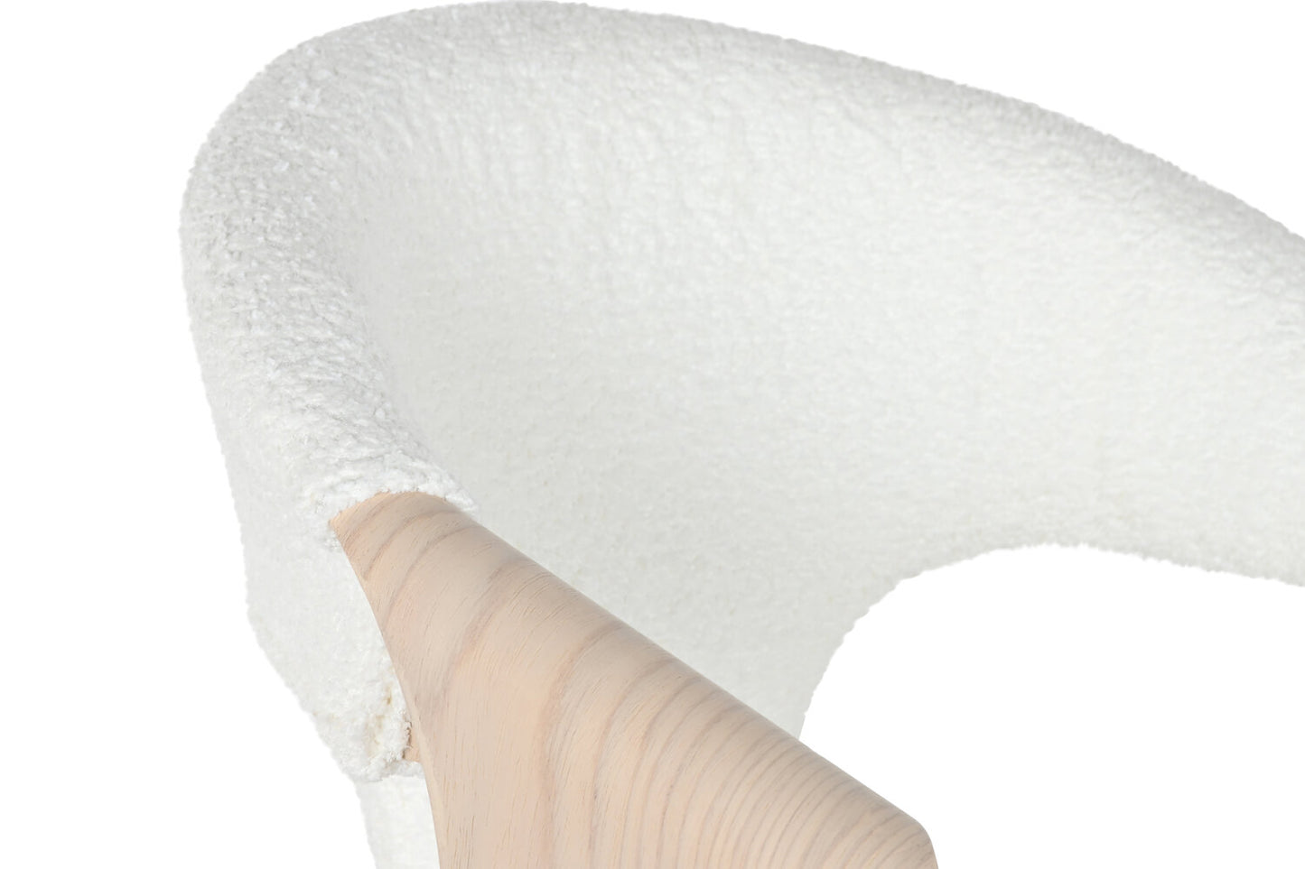 SILLA MADERA POLIESTER 52:5X67:5X82 BLANCO