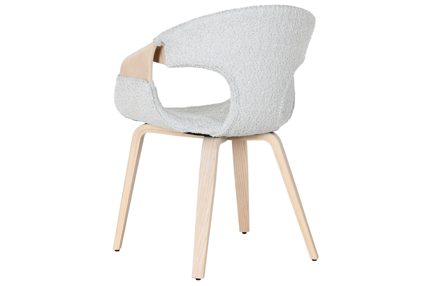 SILLA MADERA POLIESTER 52:5X67:5X82 GRIS