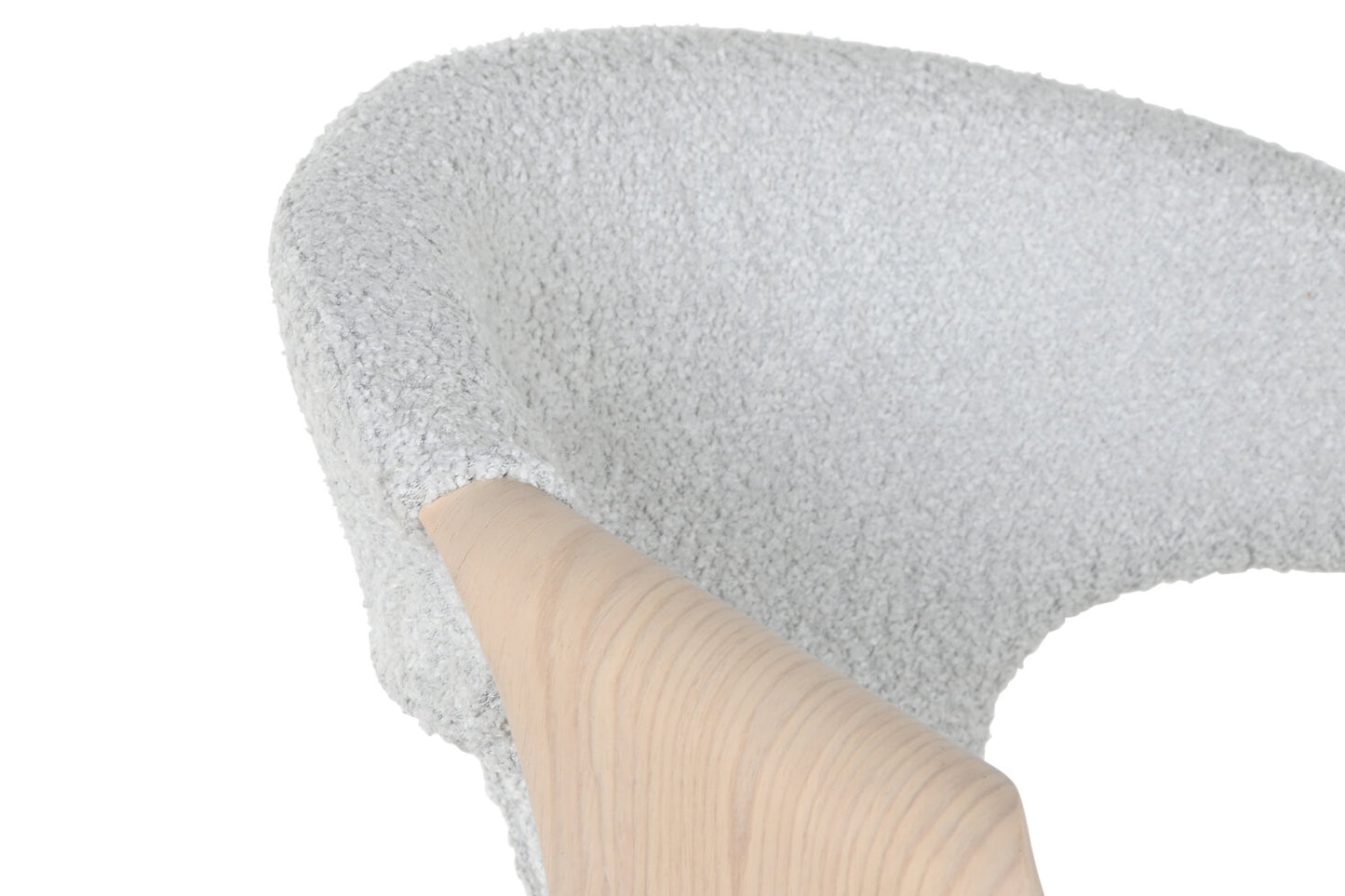 SILLA MADERA POLIESTER 52:5X67:5X82 GRIS