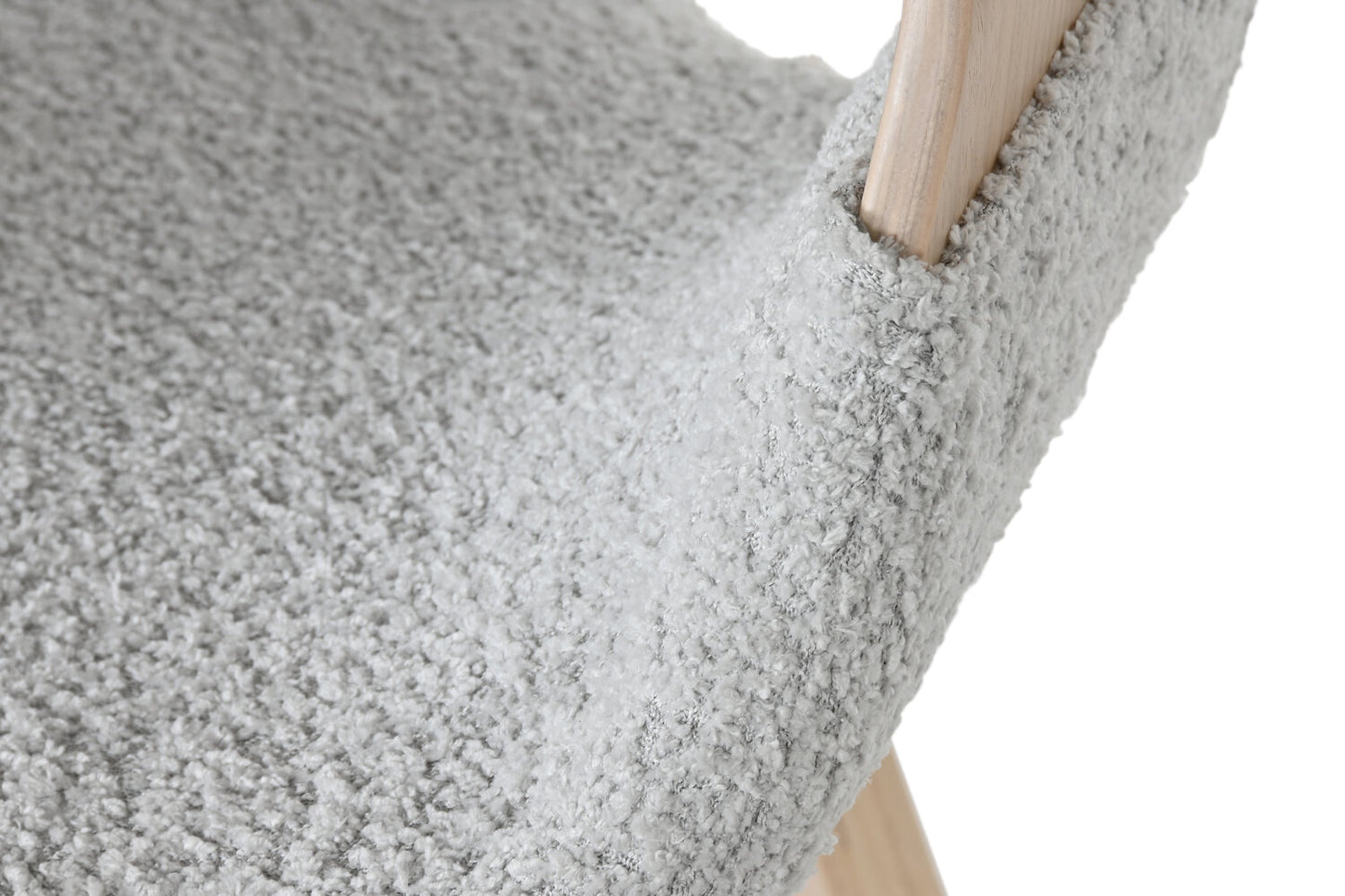 SILLA MADERA POLIESTER 52:5X67:5X82 GRIS