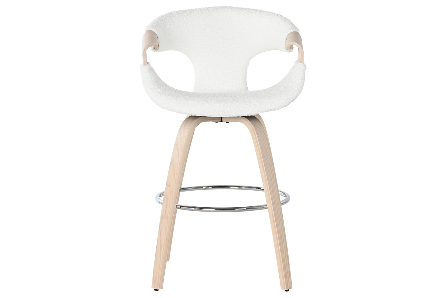 TABURETE MADERA POLIESTER 55:5X52:5X92:5 BLANCO