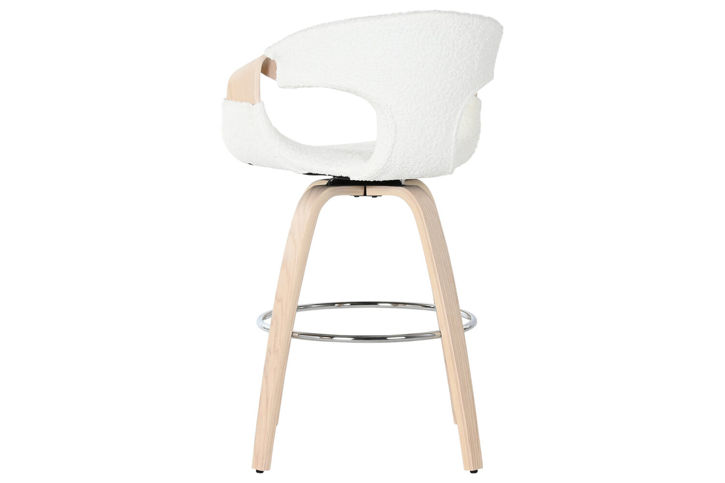 TABURETE MADERA POLIESTER 55:5X52:5X92:5 BLANCO