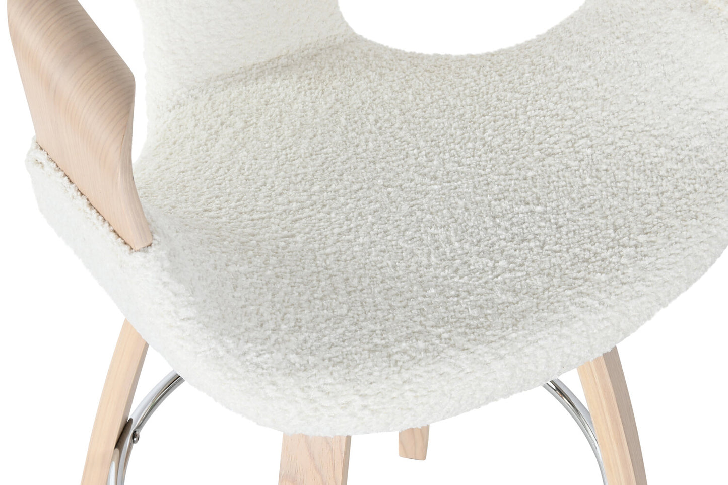 TABURETE MADERA POLIESTER 55:5X52:5X92:5 BLANCO