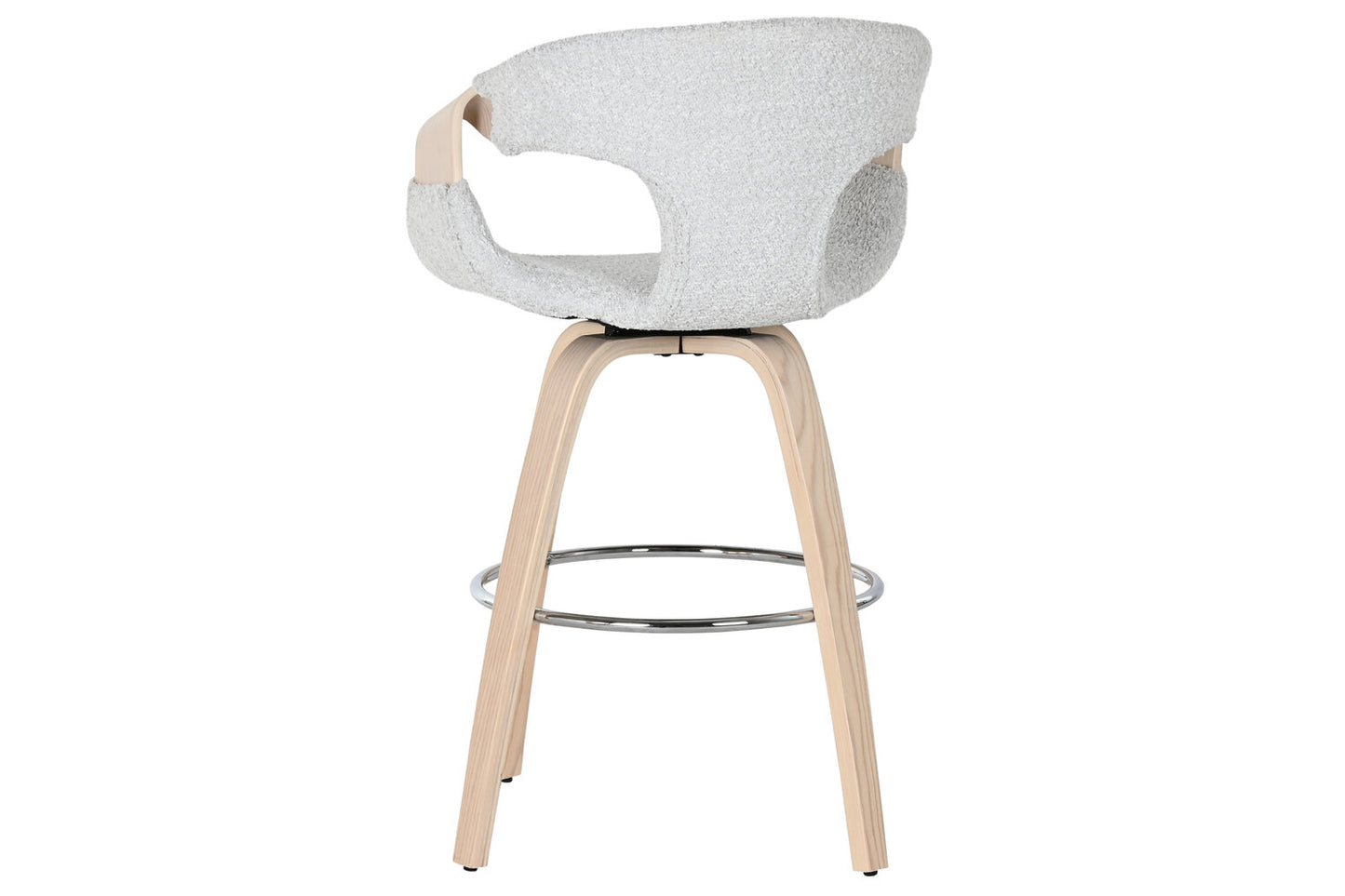 TABURETE MADERA POLIESTER 55:5X52:5X92:5 GRIS