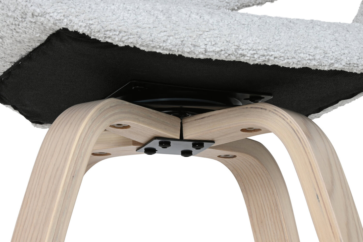 TABURETE MADERA POLIESTER 55:5X52:5X92:5 GRIS