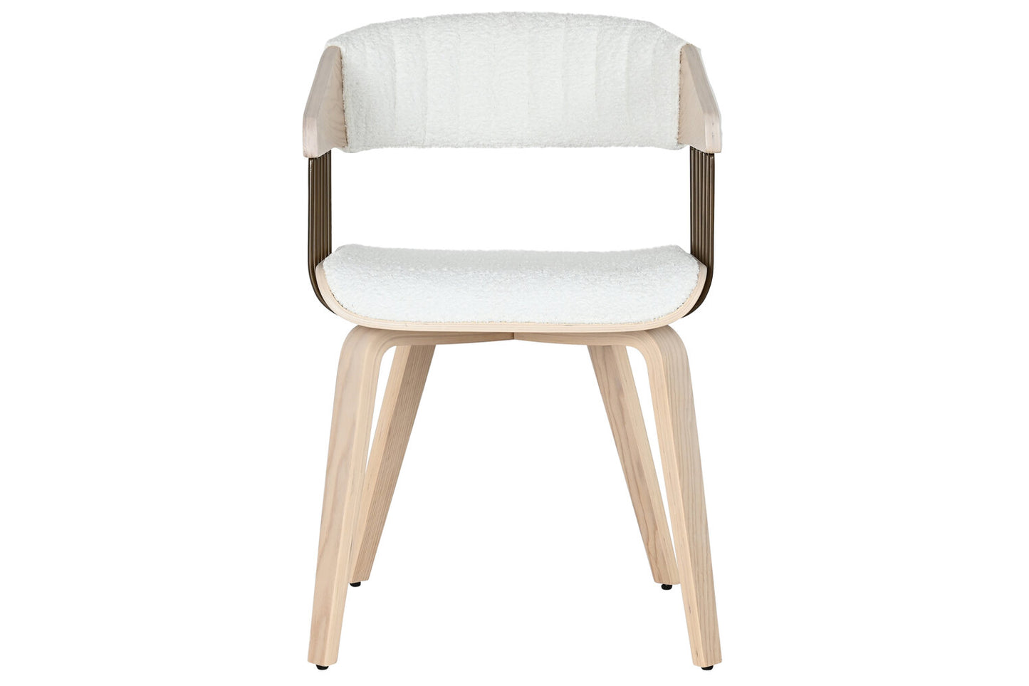 SILLA MADERA POLIESTER 51X55X76:5 BLANCO