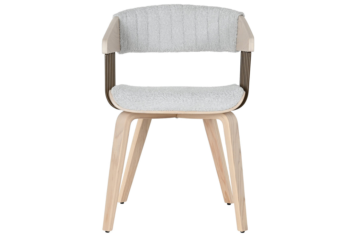 SILLA MADERA POLIESTER 53X55X76:5 GRIS