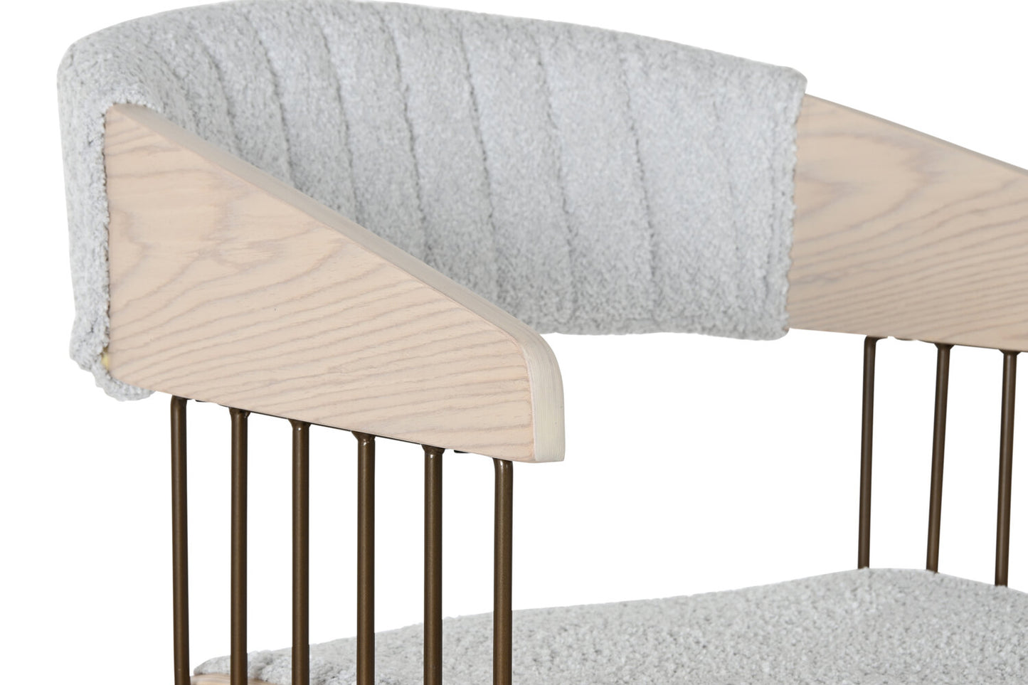 SILLA MADERA POLIESTER 53X55X76:5 GRIS