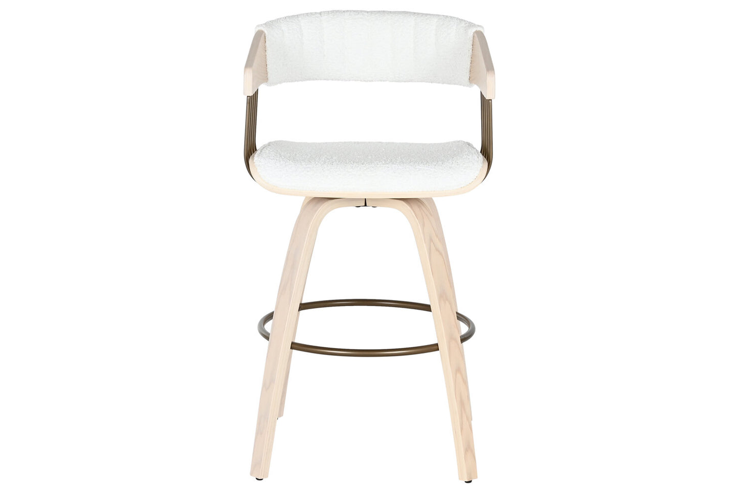 TABURETE MADERA POLIESTER 51:5X47:5X94:5 BLANCO