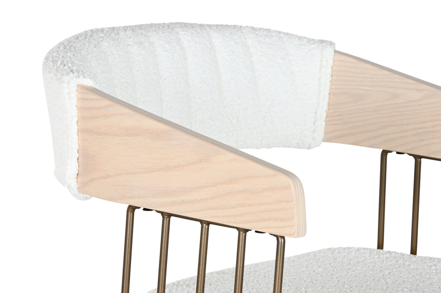 TABURETE MADERA POLIESTER 51:5X47:5X94:5 BLANCO