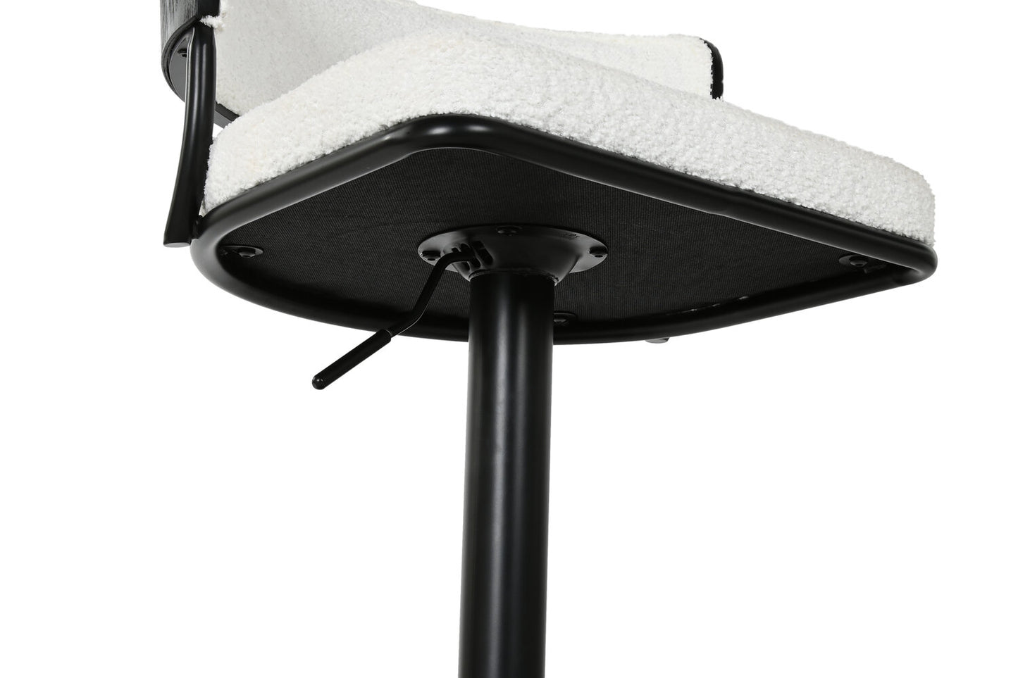 TABURETE METAL POLIESTER 48:5X48X83:5 104 BLANCO