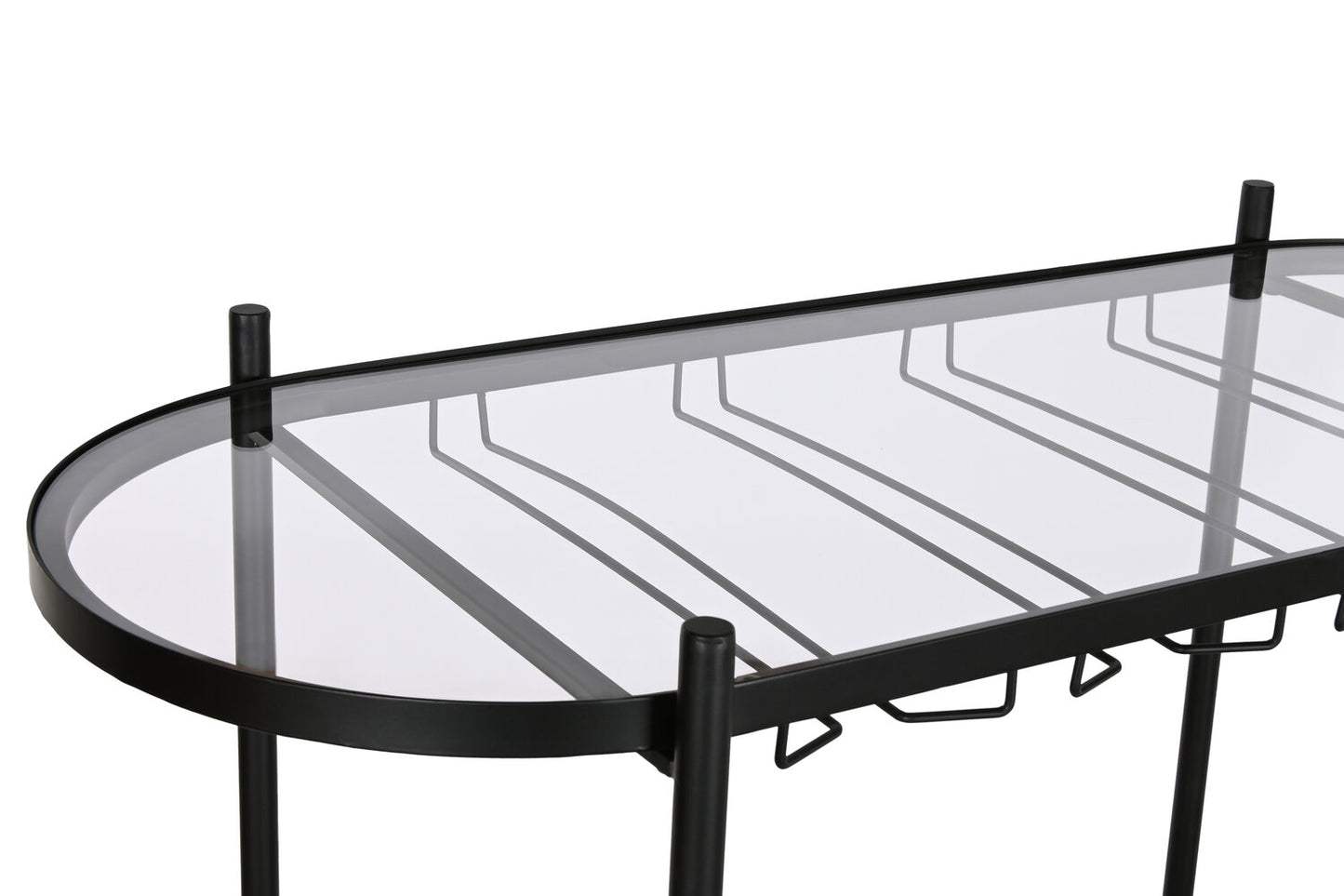 BOTELLERO ABETO METAL 90X36X150 NEGRO