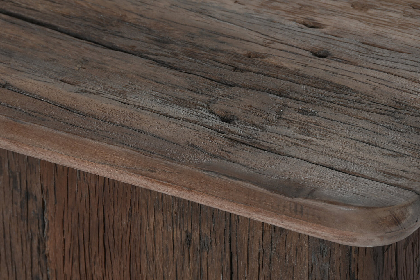 MESA CENTRO MADERA RECICLADA 70X70X39 MARRON