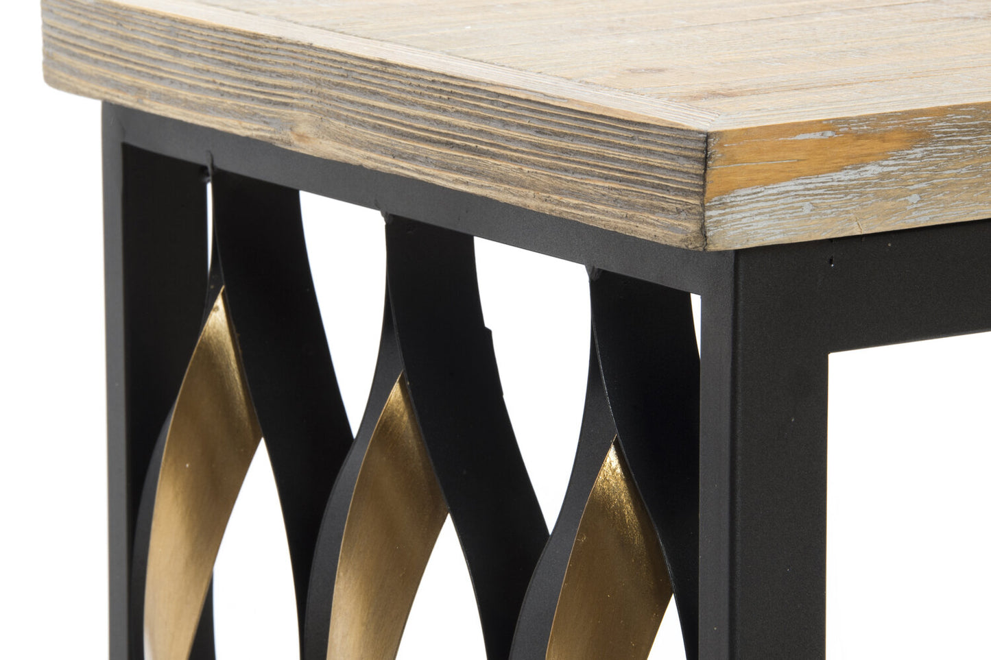 MESITA AUXILIAR SET 2 MADERA 64X34X65 INDUSTRIAL