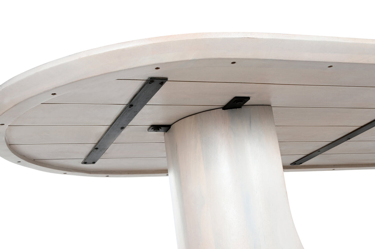 MESA COMEDOR MANGO 220X100X76 BLANCO