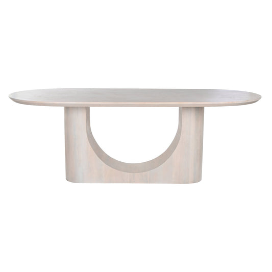MESA COMEDOR MANGO 220X100X76 BLANCO