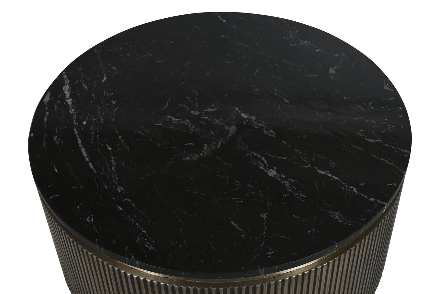 MESA CENTRO LATON MARMOL 98X98X48 15:50 NEGRO