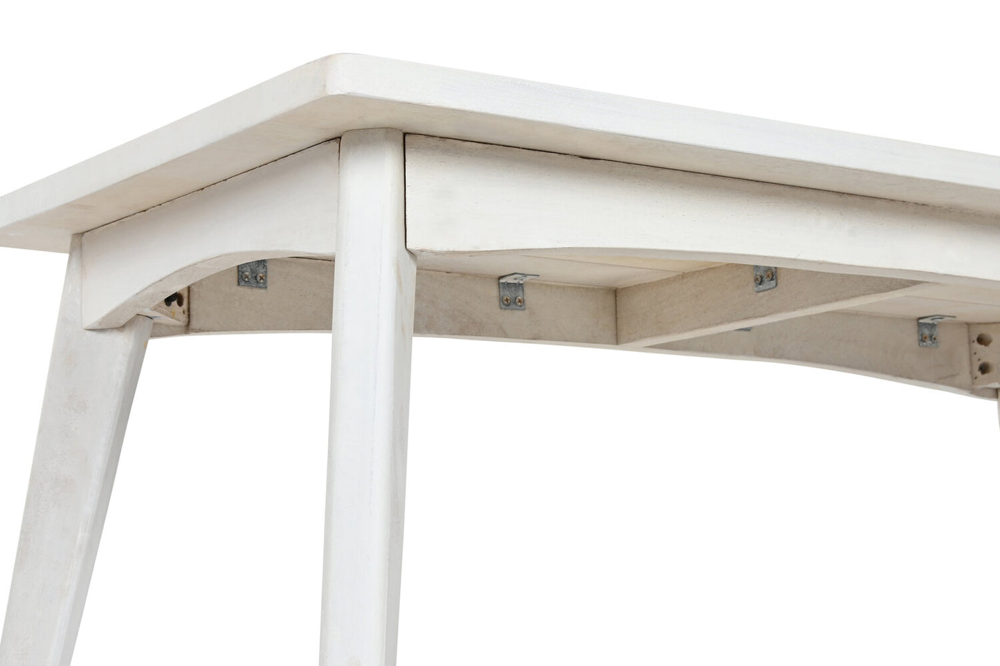 MESA CENTRO MANGO 115X55X45 BLANCO ROTO