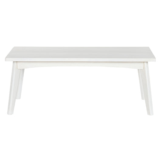 MESA CENTRO MANGO 115X55X45 BLANCO ROTO