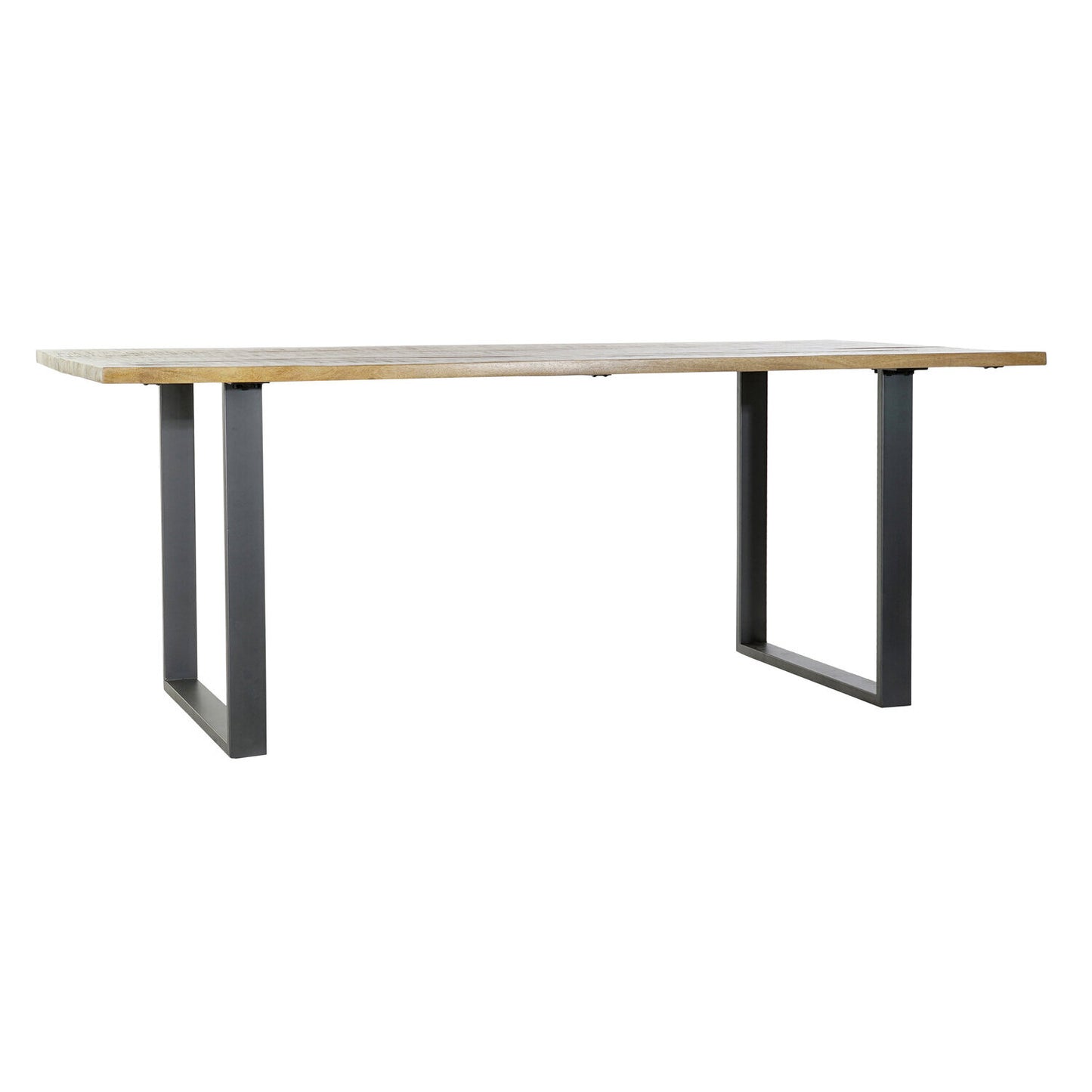 MESA COMEDOR MANGO METAL 200X100X76 4:40 NATURAL