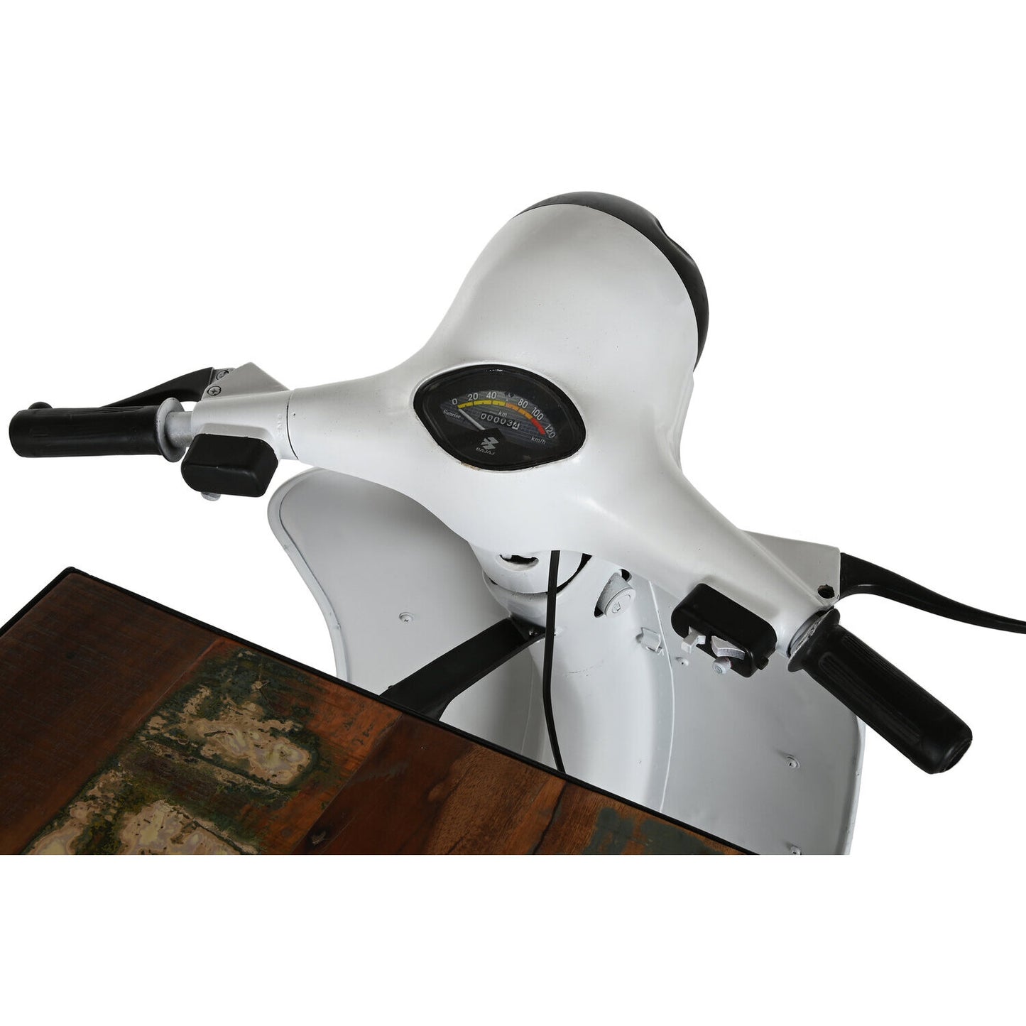 MUEBLE BAR METAL MADERA 240X72X110 SCOOTER BLANCO