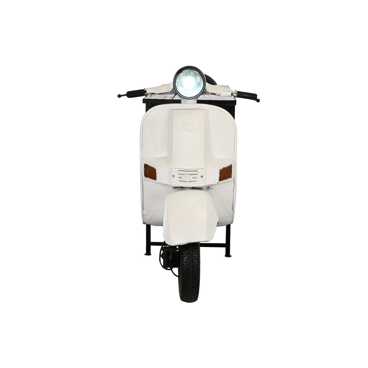 MUEBLE BAR METAL MADERA 240X72X110 SCOOTER BLANCO