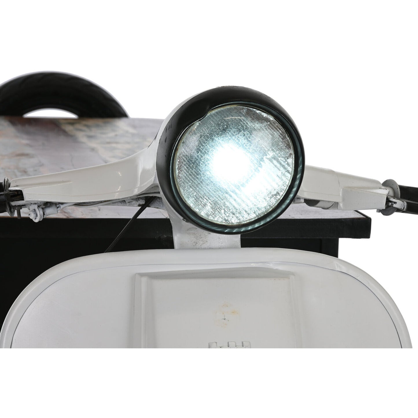 MUEBLE BAR METAL MADERA 240X72X110 SCOOTER BLANCO