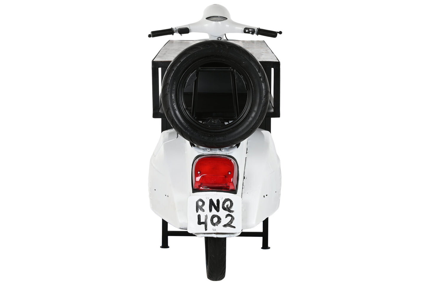 MUEBLE BAR METAL MADERA 240X72X110 SCOOTER BLANCO