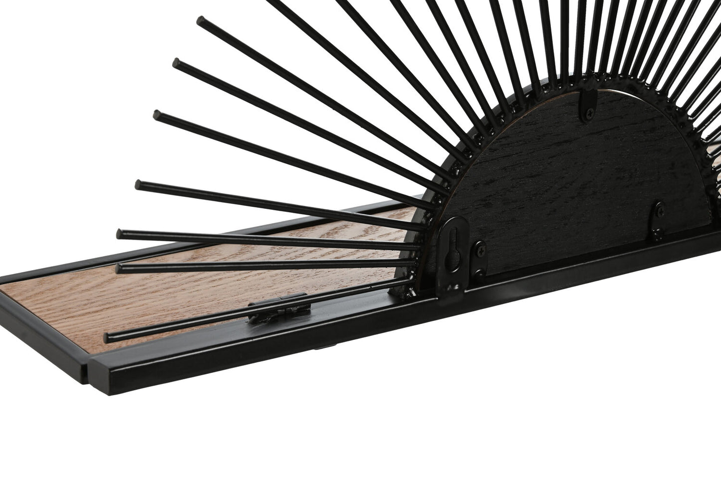 ESTANTERIA PARED METAL MDF 58X10:5X28 NEGRO