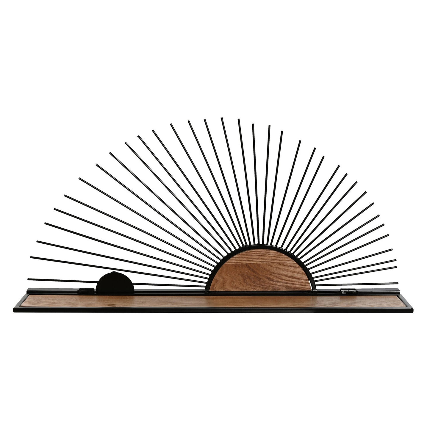 ESTANTERIA PARED METAL MDF 58X10:5X28 NEGRO