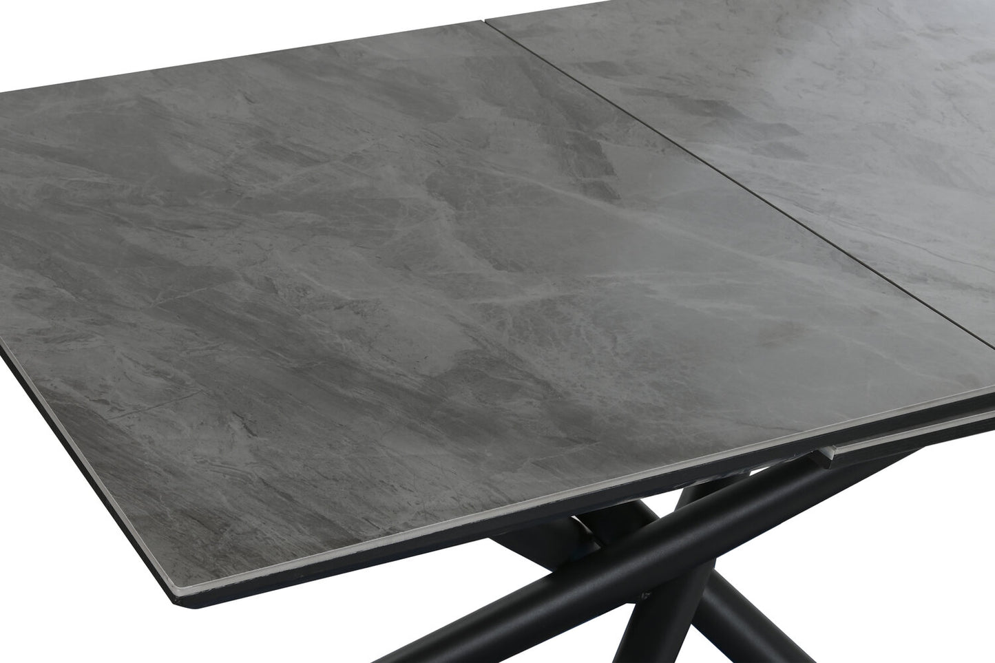 MESA COMEDOR METAL CERAMICA 160X90X76 200 EXT GRIS