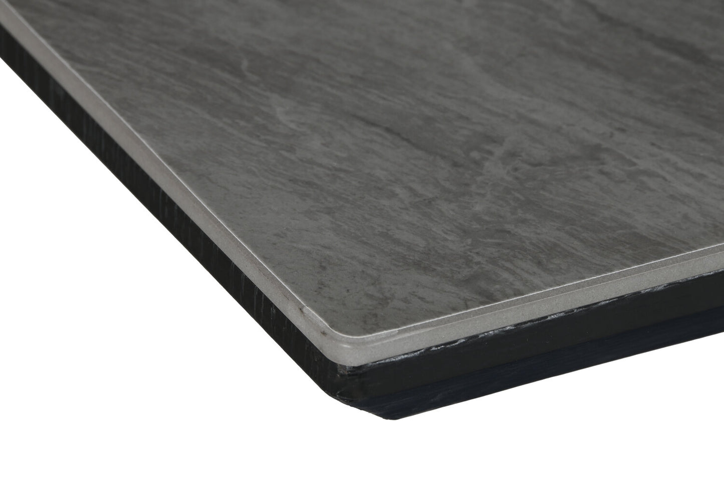 MESA COMEDOR METAL CERAMICA 160X90X76 200 EXT GRIS