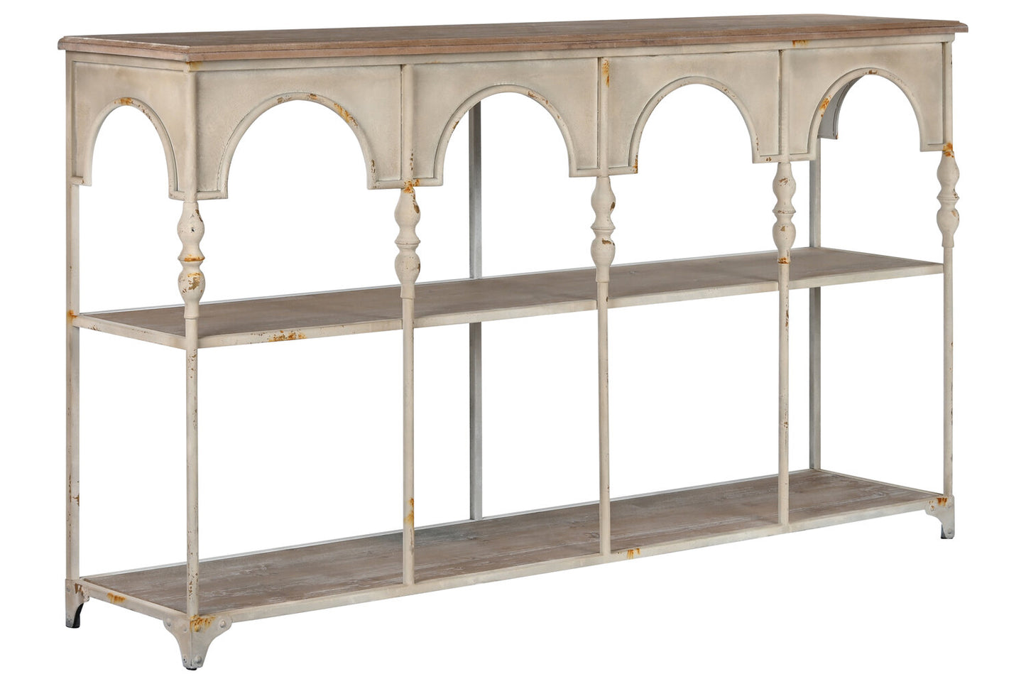 ESTANTERIA METAL 159X36:5X91 21:00 ENVEJECIDO