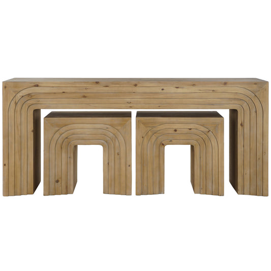 CONSOLA SET 3 ABETO MDF 180X40X80 40:00 ARCOS