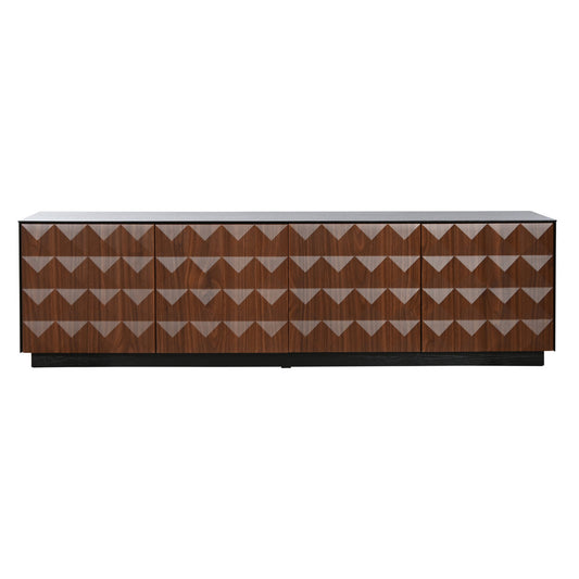 MUEBLE TV MDF 161:2X40X45:5 41:90 ROMBOS NEGRO