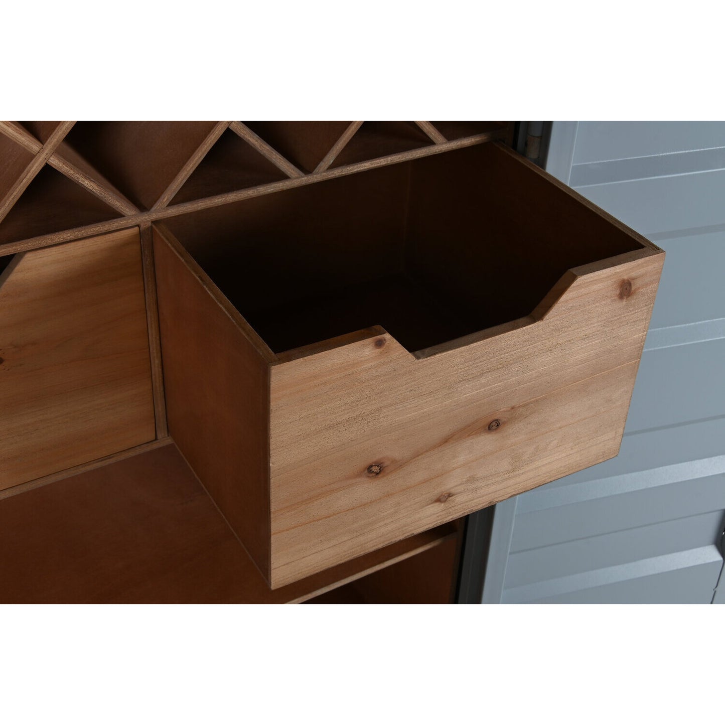 BOTELLERO METAL MDF 76:5X41X157:5 CONTAINER GRIS