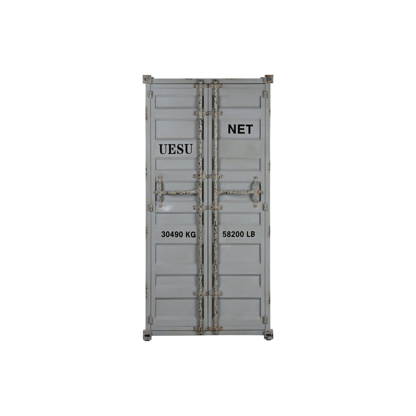 BOTELLERO METAL MDF 76:5X41X157:5 CONTAINER GRIS