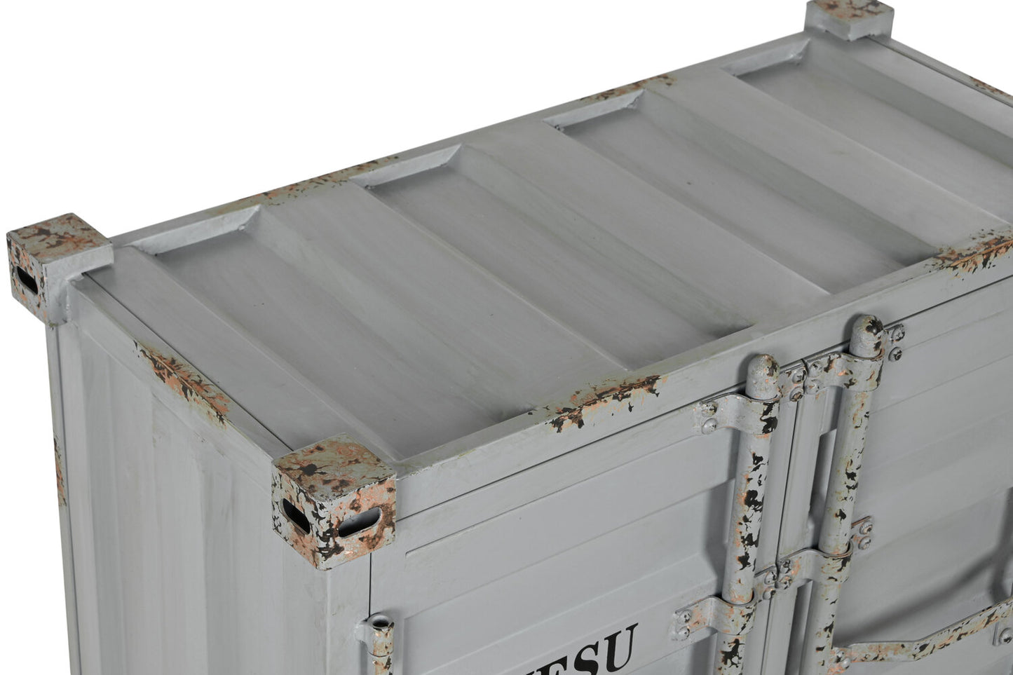 BOTELLERO METAL MDF 77X41X64 CONTAINER GRIS