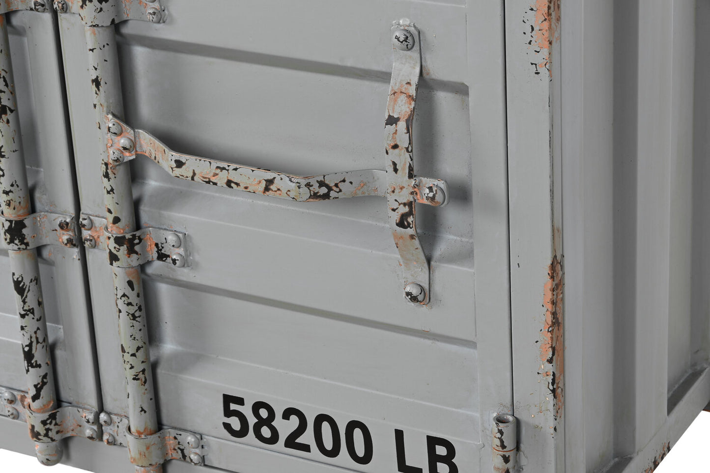 BOTELLERO METAL MDF 77X41X64 CONTAINER GRIS