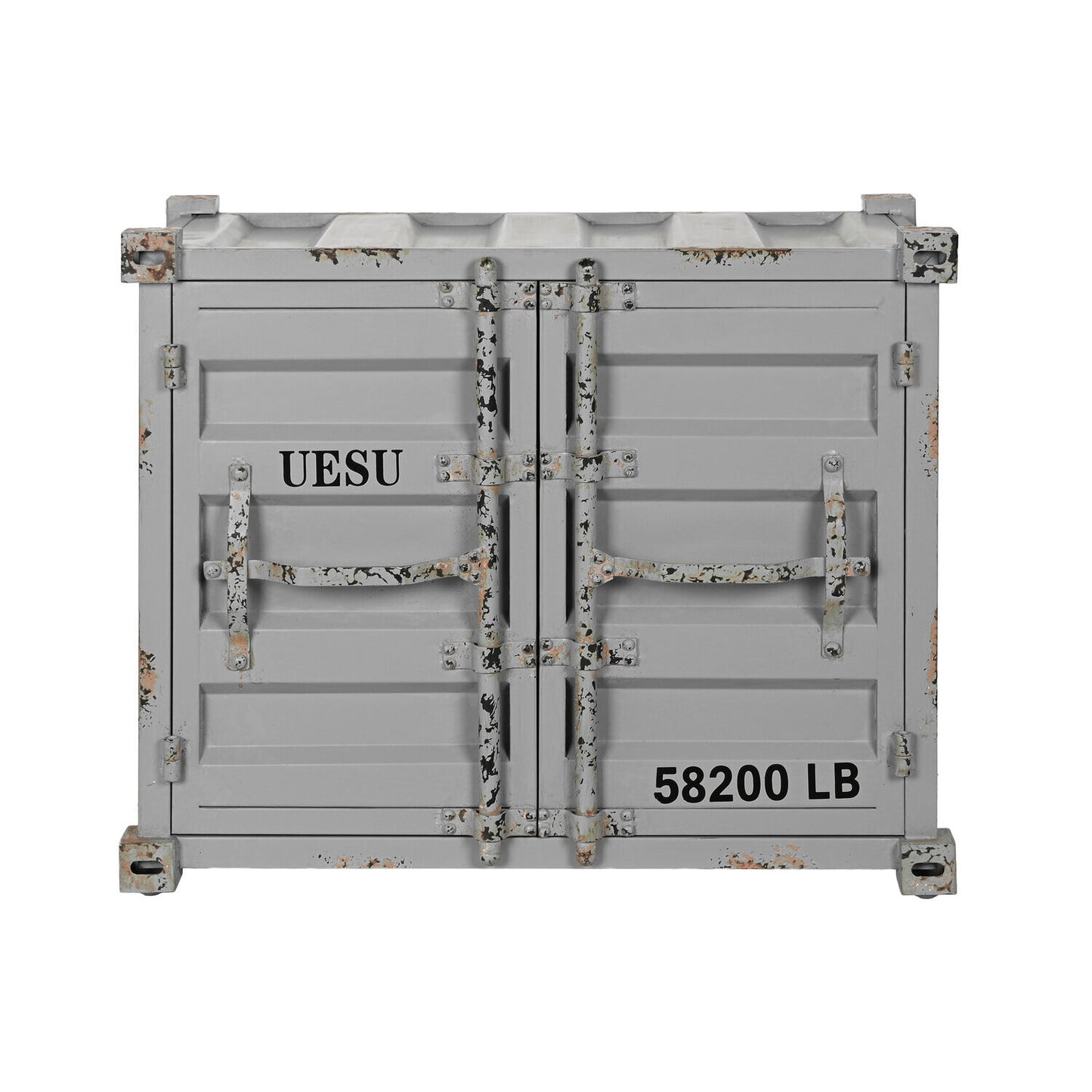 BOTELLERO METAL MDF 77X41X64 CONTAINER GRIS