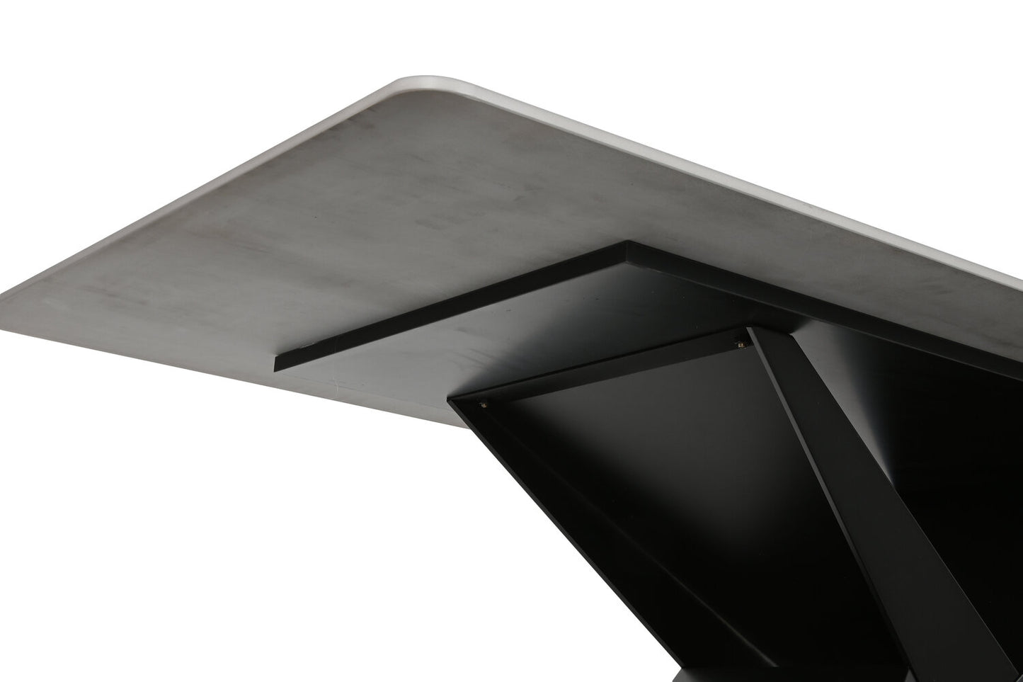 MESA COMEDOR METAL CERAMICA 180X90X75 NEGRO