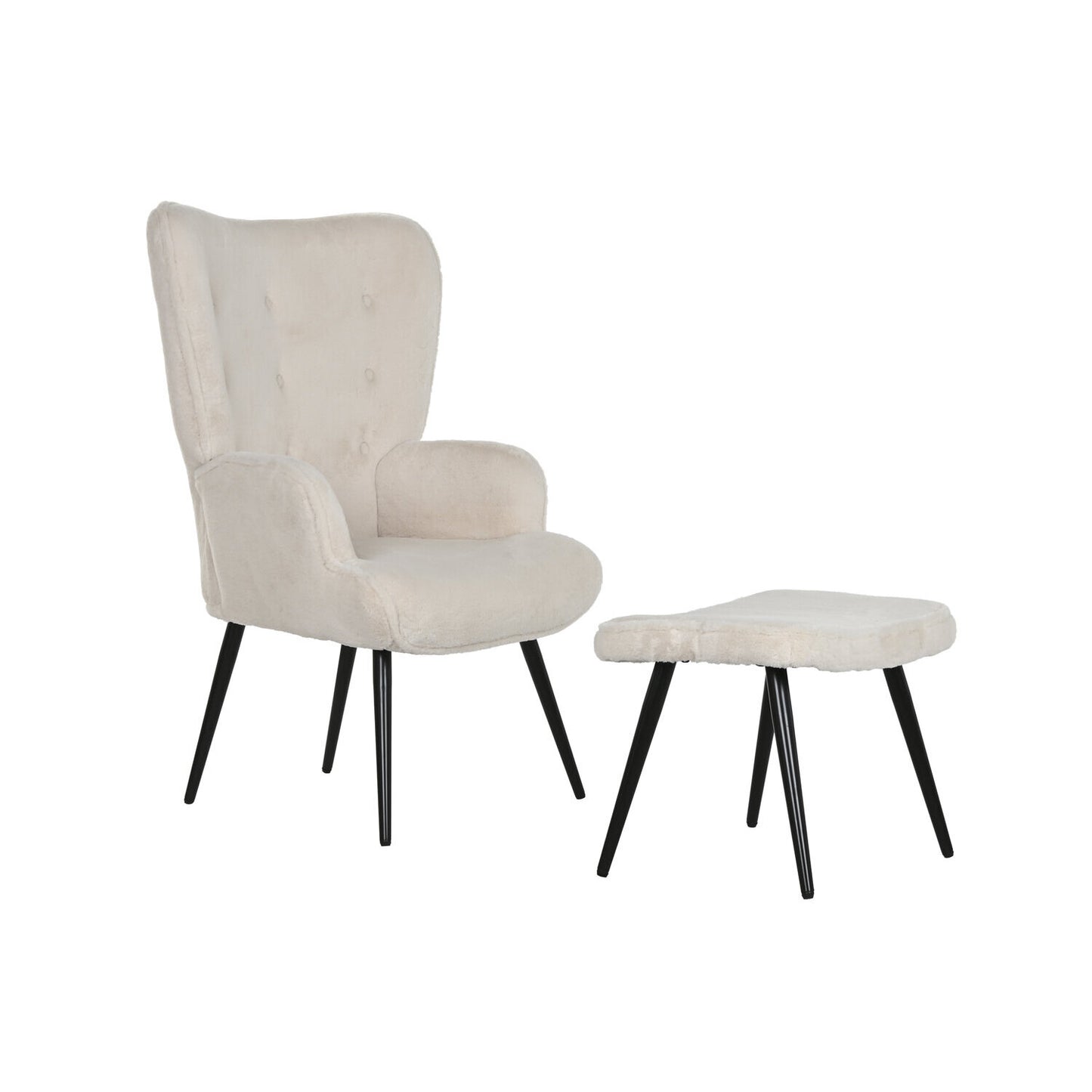 BUTACA SET 2 METAL POLIESTER 72X74X97 TERCIOPELO