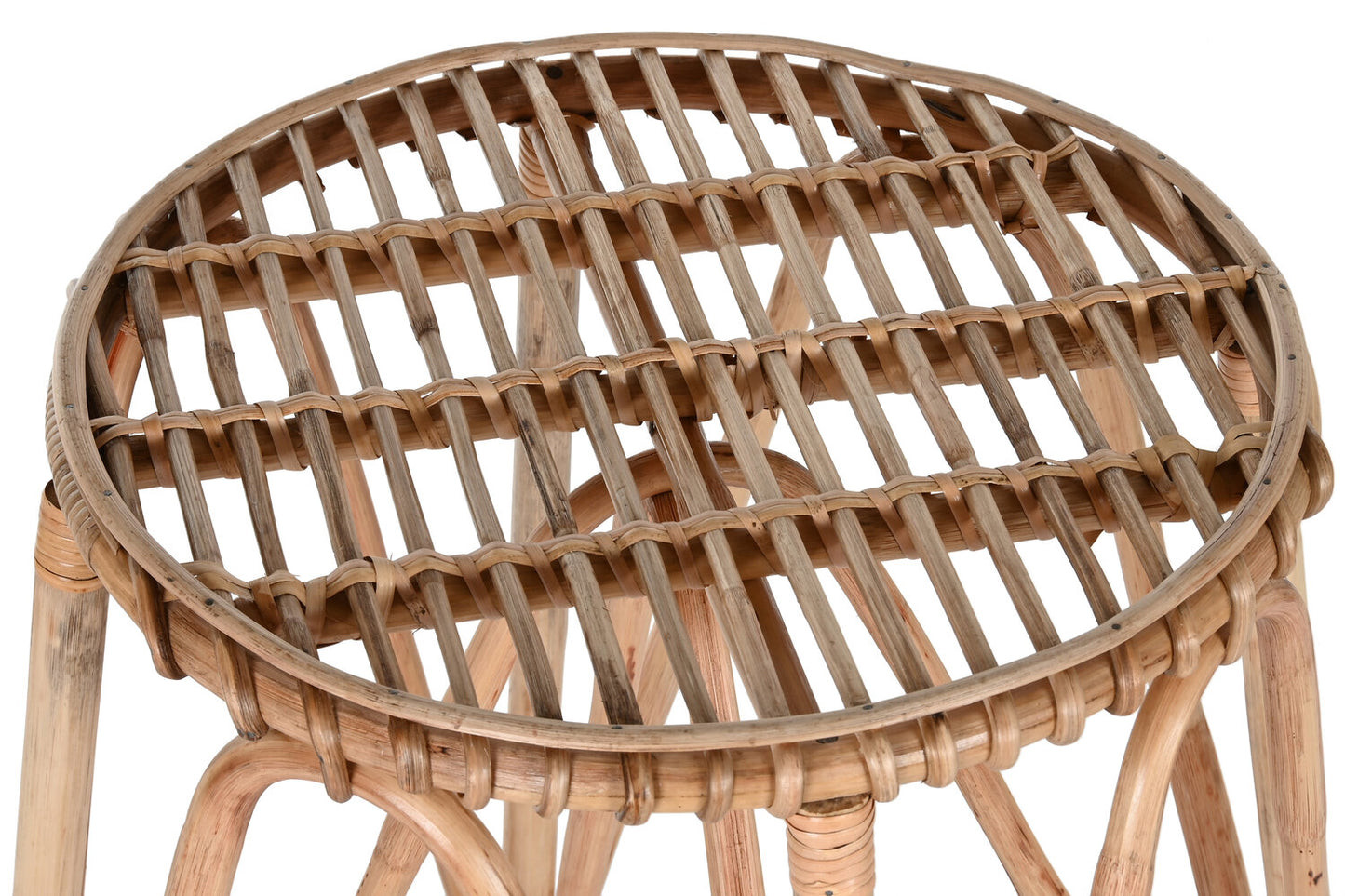 TABURETE MIMBRE 50X50X86 NATURAL