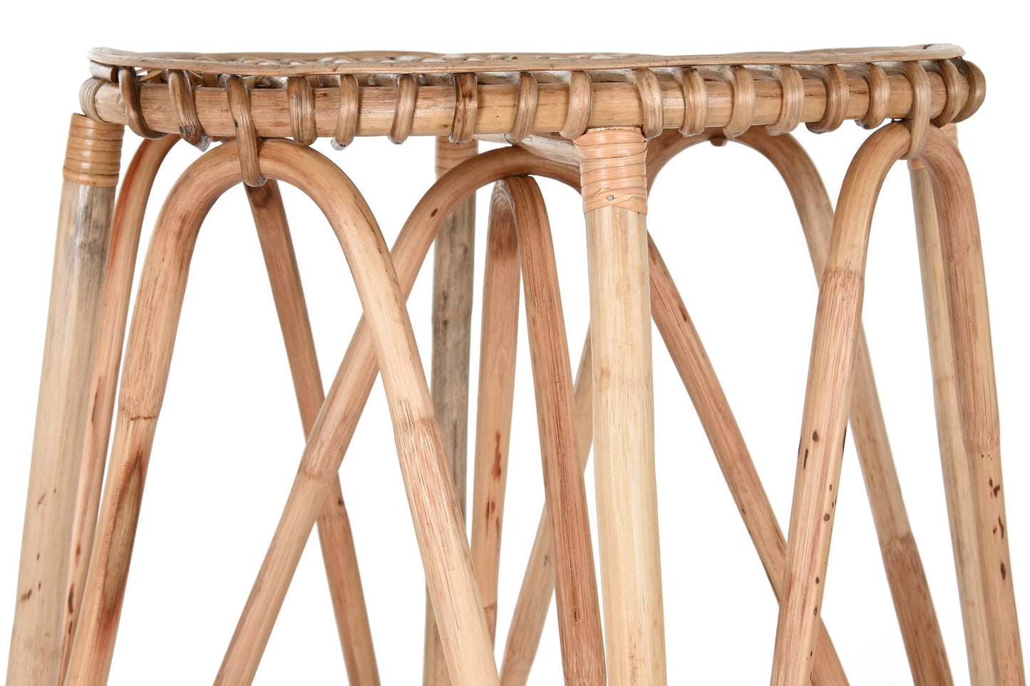 TABURETE MIMBRE 50X50X86 NATURAL