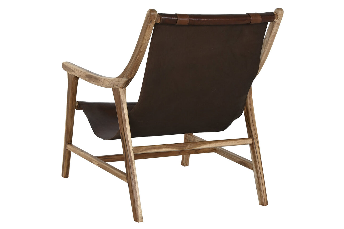 BUTACA TECA PIEL 68X86X86 CON REPOSACABEZAS