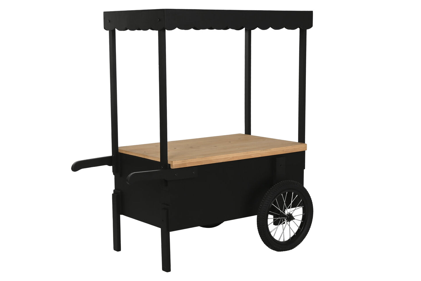 CARRO METAL MDF 106:5X51X114:5 NEGRO