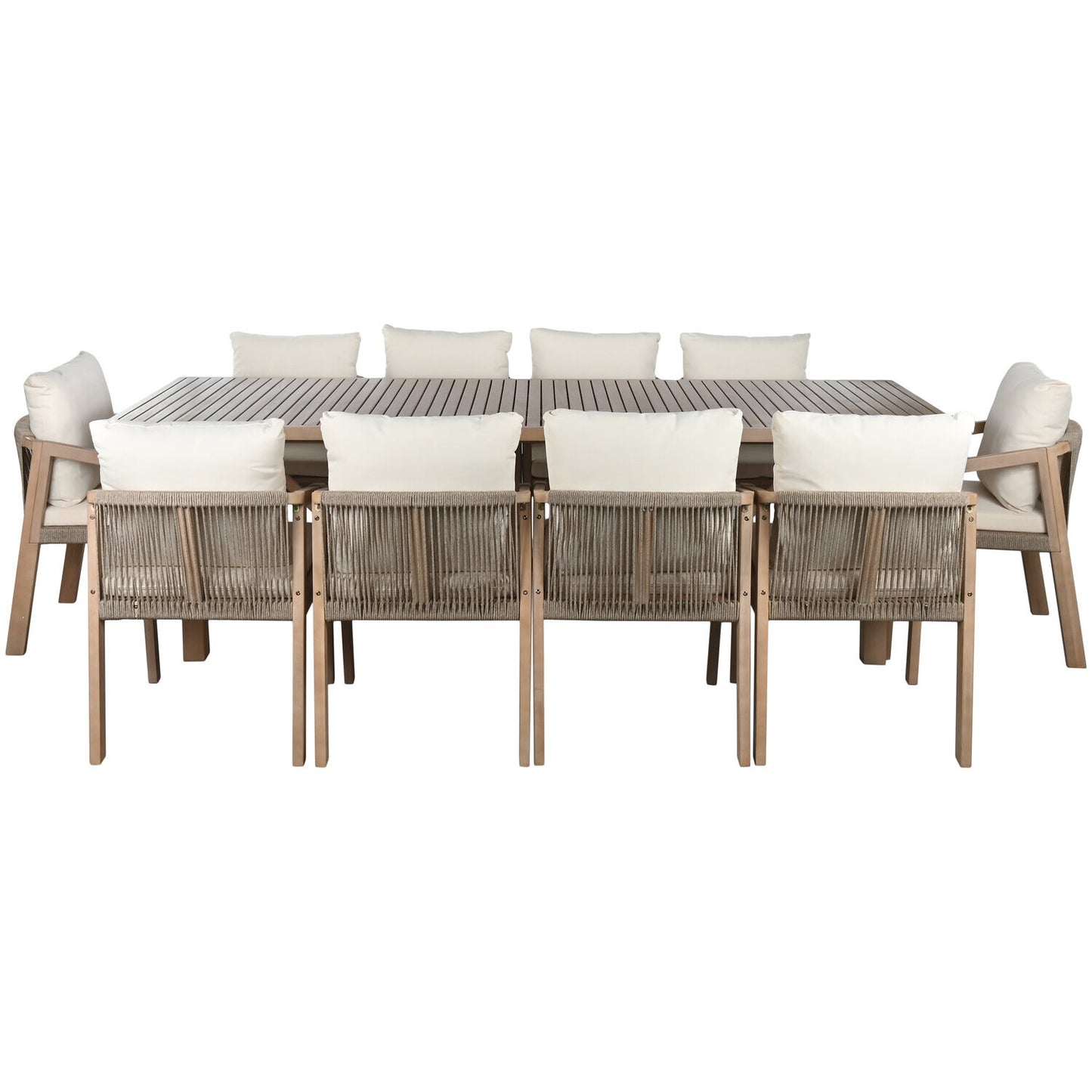 MESA COMEDOR SET 11 ACACIA 260X100X76 190:00 10 CO