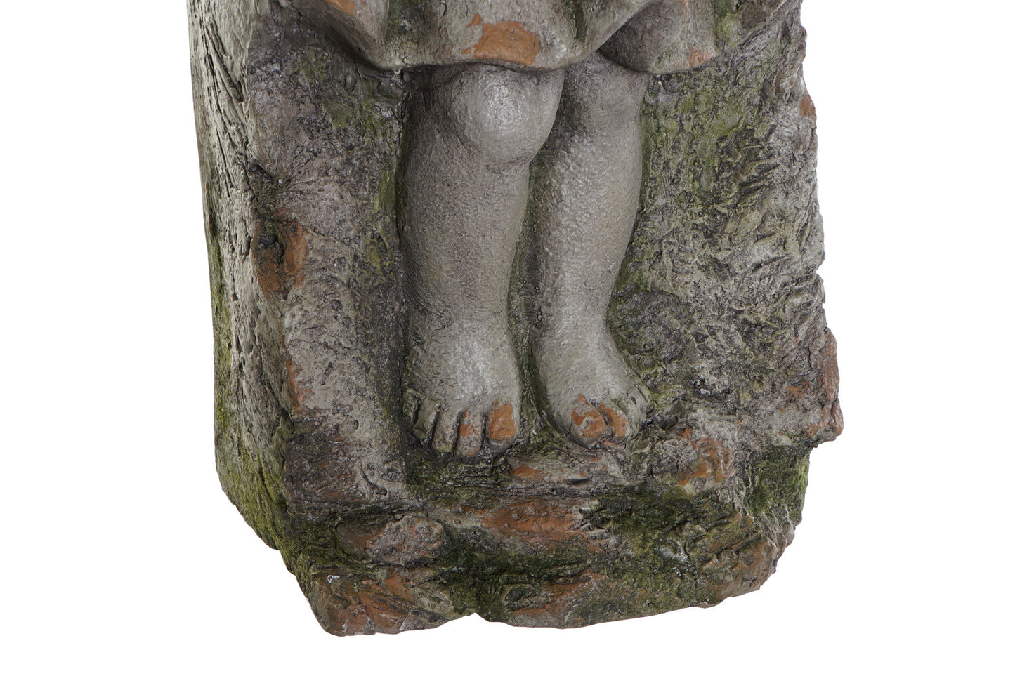 MACETERO FIBRA VIDRIO 29X22X74 ANGEL GRIS