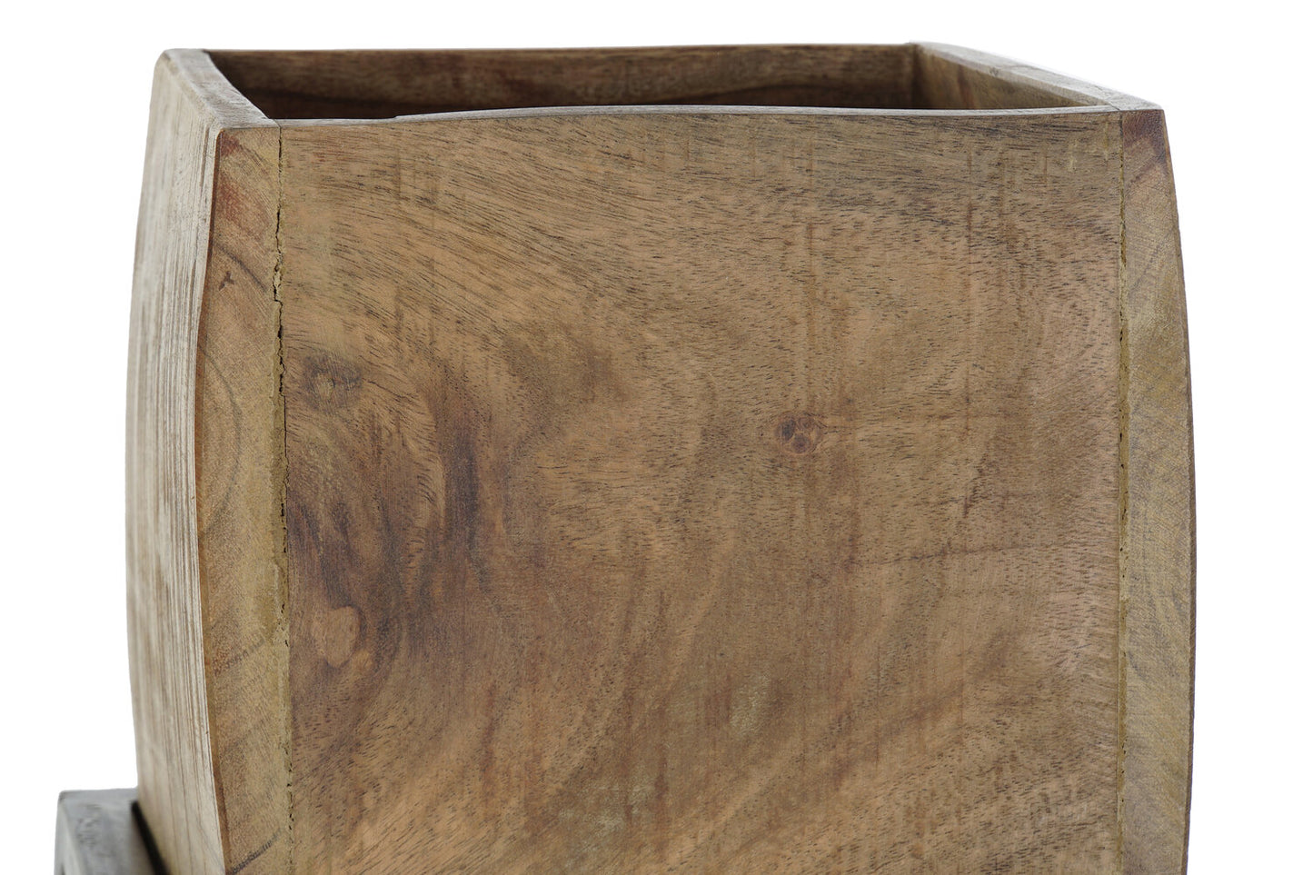 MACETERO MANGO METAL 40X40X120 MARRON