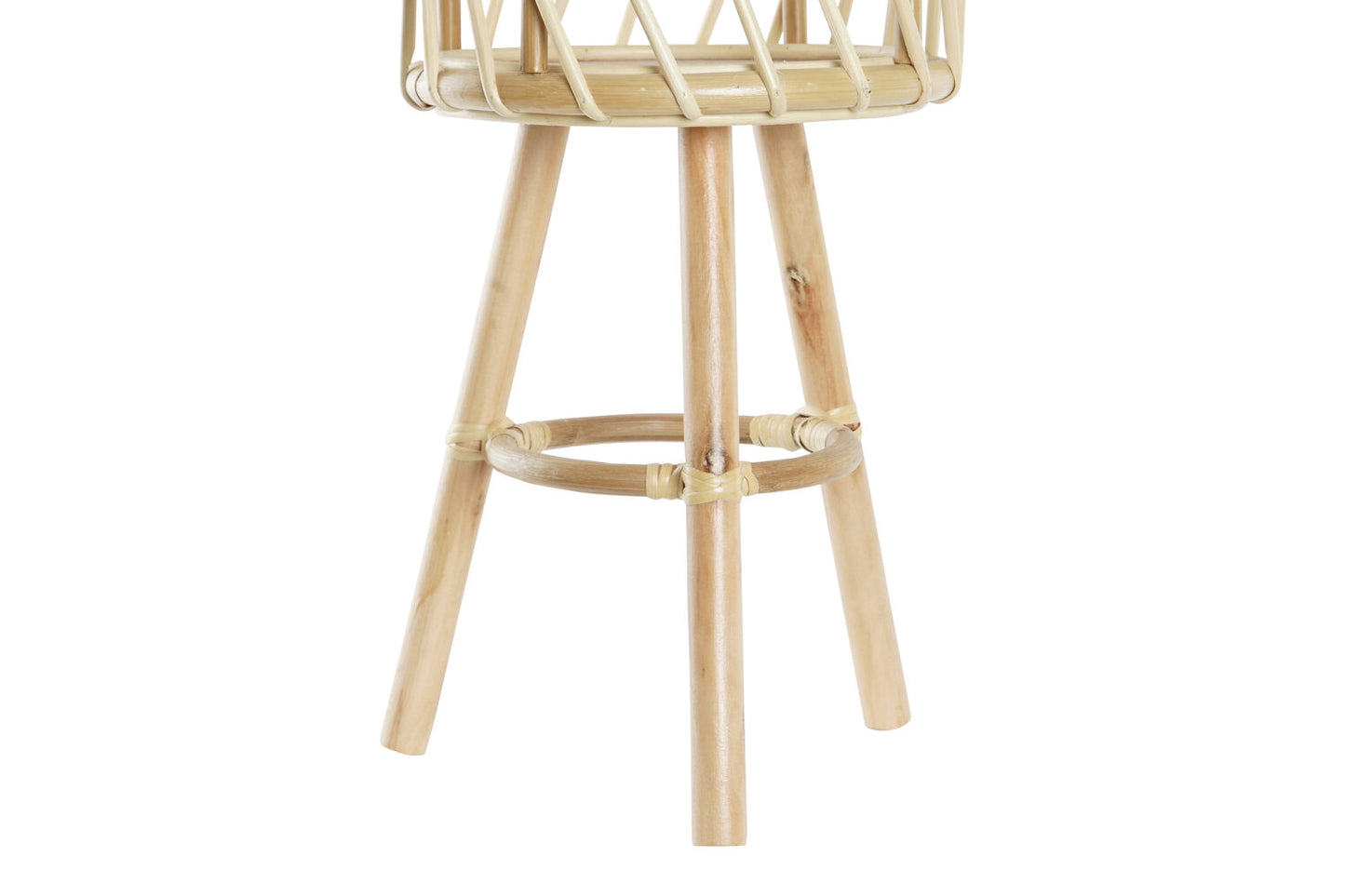 MACETERO BAMBU 28X28X60 NATURAL